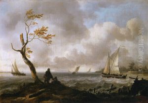 Fishing Boats and Coasting Vessel in Rough Weather Fishing Boats and Coasting Vessel in Rough Weather