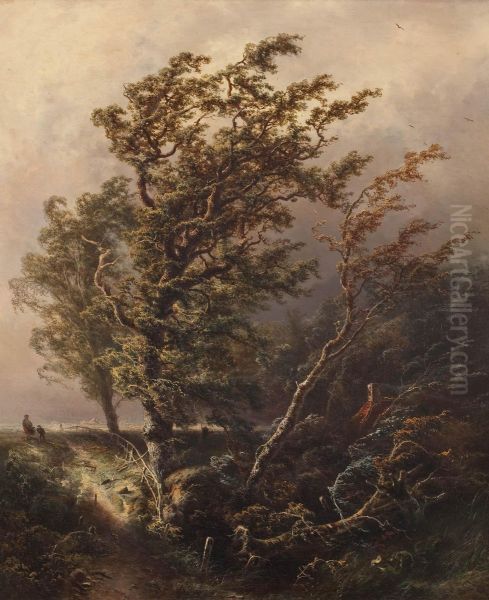 Trees in Stormy Weather - view 1