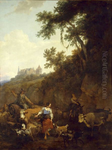 Landscape with Castle Bentheim - view 1