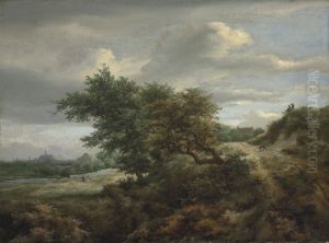 Dune landscape with the city of Haarlem on the horizon