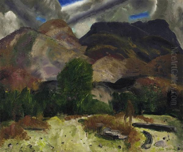 Hunter and Mountains - view 1