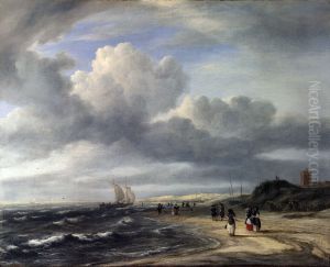 The Shore at Egmond-an-Zee by Jacob Van Ruisdael