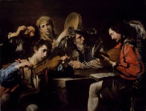A Musical Party (image 1 of 2) by Valentin De Boulogne