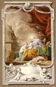 St. Anne Revealing to the Virgin the Prophecy of Isaiah by Noel Halle