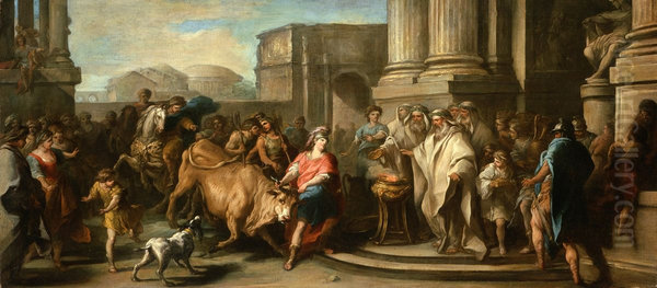 Theseus Taming the Bull of Marathon - view 1