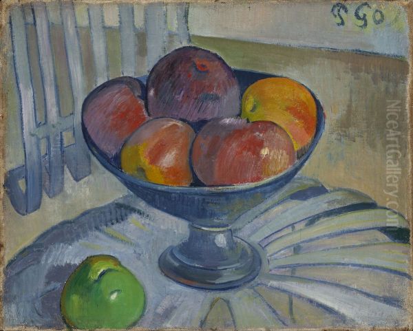 Fruit Dish on a Garden Chair - view 1