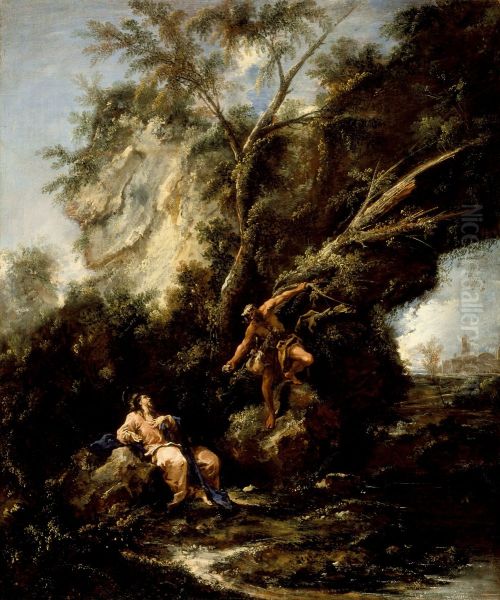 Landscape with the Temptation of Christ - view 1