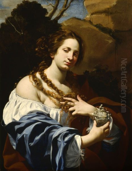 Virginia da Vezzo, the Artist's Wife, as the Magdalen - view 1