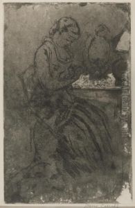 At The Dressing Table by Mary Cassatt