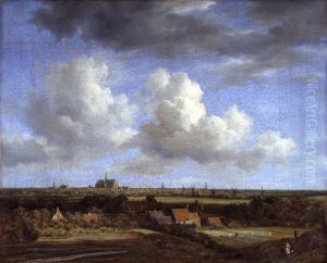 Landscape with the view of Haarlem by Jacob Van Ruisdael