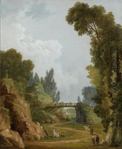 The Rustic Bridge, Chateau de Mereville, France The Rustic Bridge, Chateau de Mereville, France