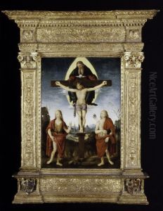 The Holy Trinity with Saint John the Baptist and Saint Sebastian