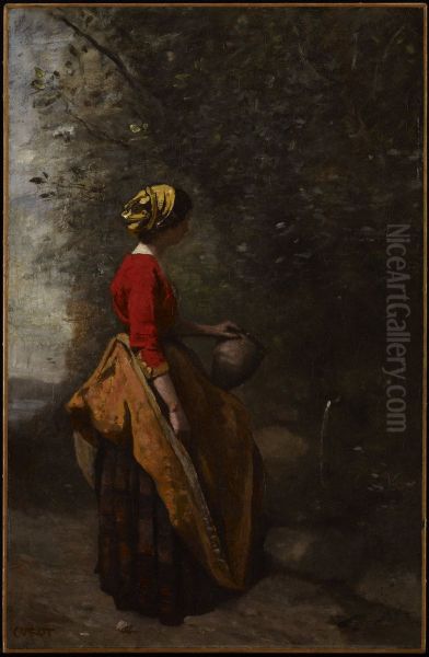 Peasant Girl at the Spring - view 1