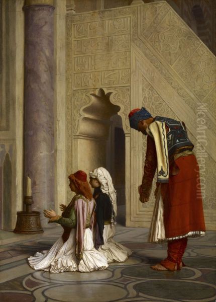 Young Greeks in the Mosque - view 1