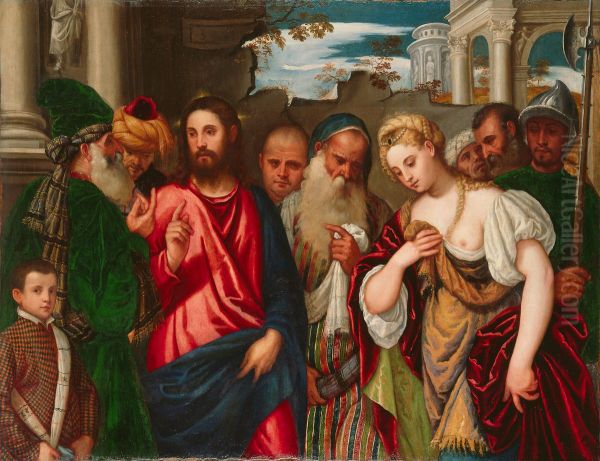 Christ and the Woman Taken in Adultery - view 1