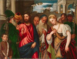 Christ and the Woman Taken in Adultery by Paolo Veronese (Caliari)