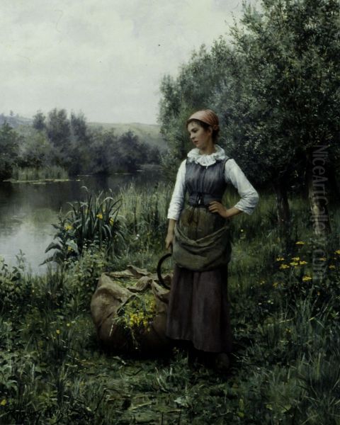 Girl by a Stream, Flanders - view 1