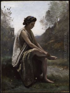 The Wounded Eurydice by Jean-Baptiste Camille Corot