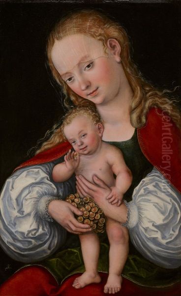 Madonna and Child with Grapes - view 1
