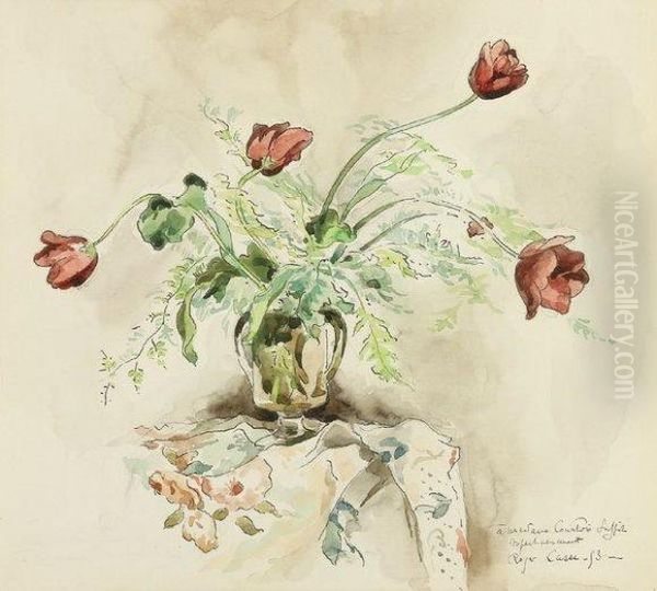 Bouquet De Tulipes Sur Une Table - view 1