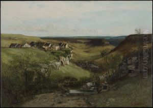 Chateau d'Ornans by Gustave Courbet