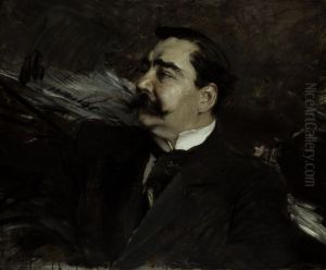 Portrait of Ruggiero Leoncavallo, 1858-1919