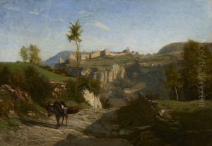 Landscape near Cremieu by Charles-Francois Daubigny