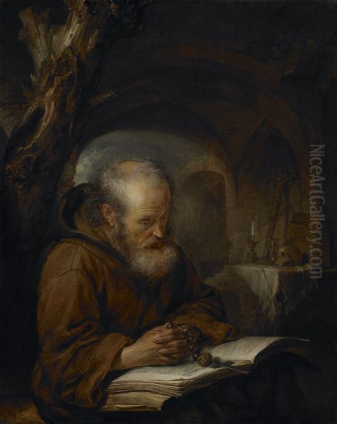 A Hermit Praying - view 1