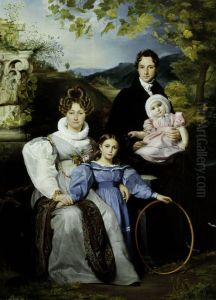 Portrait of the Gaspard Moeremans Family by Francois-Joseph Navez