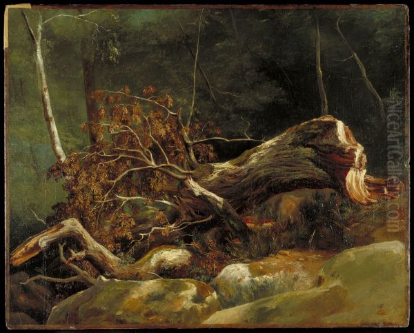 The Fallen Branch, Fontainebleau - view 1