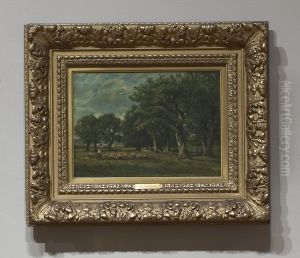 Swineherd by Charles Jacque