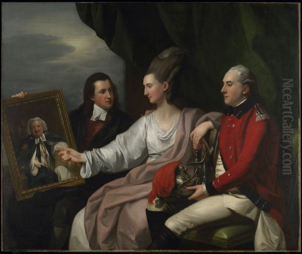 Portrait Group of the Drummond Family, Peter Auriol Drummond (1754-1799), Mary Bridget Milnes Drummond (1755-1835), and George William Drummond (1761-1807) - view 1