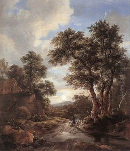 Sunrise in a Wood by Jacob Van Ruisdael