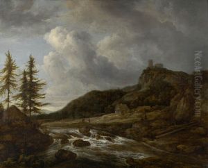 Paysage montagneux avec torrent