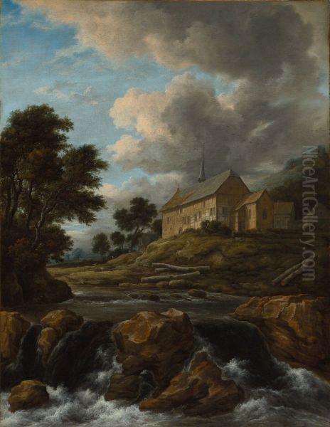 Landscape with a Church by a Torrent - view 1