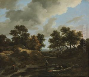 Wooded and Hilly Landscape by Jacob Van Ruisdael