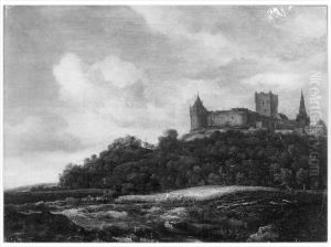 View of Castle Bentheim by Jacob Van Ruisdael