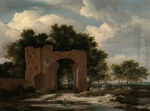 A ruined Castle gateway, possibly the Archway of Huis Ter Kleef A ruined Castle gateway, possibly the Archway of Huis Ter Kleef