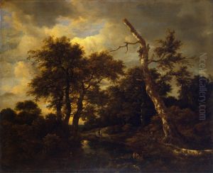 Rivulet in a forest by Jacob Van Ruisdael