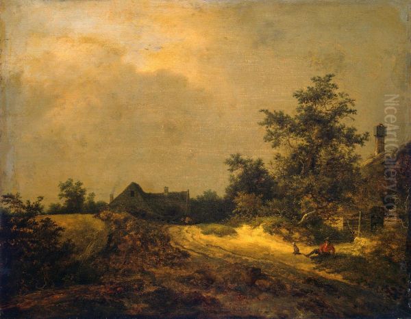 Peasant cottages in the dunes - view 1