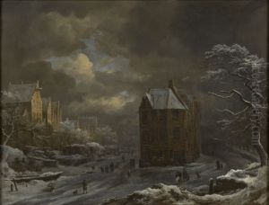 Winter View of the Hekelveld in Amsterdam by Jacob Van Ruisdael