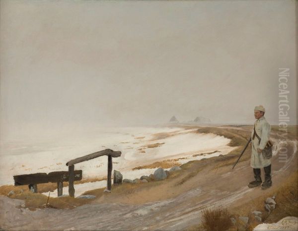Foggy winter's day. Karrebaeksminde - view 1