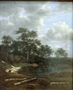 Pond at Forest Edge by Jacob Van Ruisdael