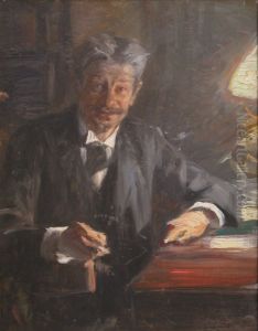 Georg Brandes - Skitse til maleri by Peder Severin Kroyer