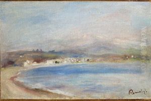 The Coast at Cagnes, Sea, Mountains by Pierre Auguste Renoir