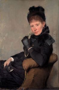Portrait of the Swedish painter Jeanna Bauck by Bertha Wegmann