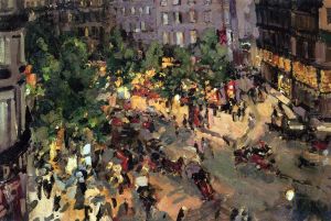 Boulevard des Capucines by Konstantin Alexeyevich Korovin