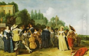 Merry Company making Music and Dancing by Dirck Hals