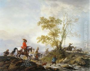 The Stag Hunt by Philips Wouwerman