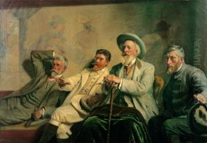 Kunstdommere by Michael Peter Ancher